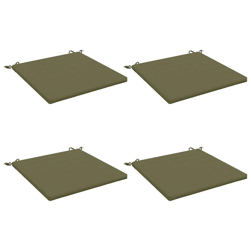 Seat Cushions SOEST 4 pcs 100% Polyester Olive Green