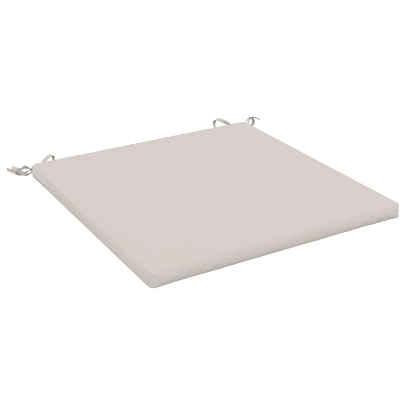 Seat Cushions SOEST 100% Polyester White 60 x 60 x 3 cm