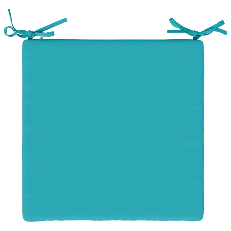 Seat Cushions SOEST 4 pcs 100% Polyester Turquoise