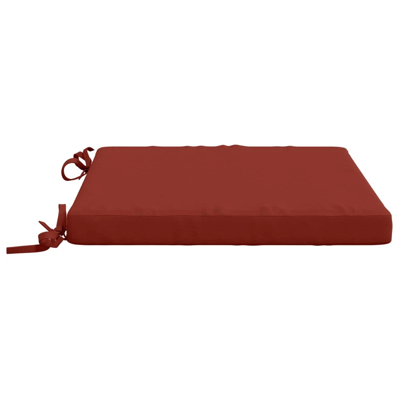 Seat Cushions SOEST 4 pcs 100% Polyester Red 50 x 50 x 5 cm
