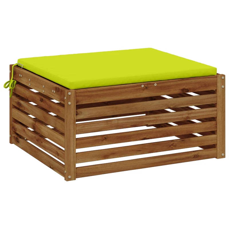 Seat Cushions SOEST 100% Polyester Bright Green 70 x 70 x 3 cm
