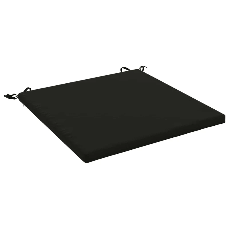 Seat Cushions SOEST 100% Polyester Black 70 x 70 x 3 cm