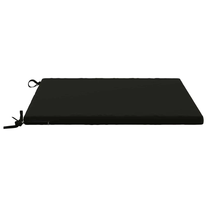 Seat Cushions SOEST 100% Polyester Black 70 x 70 x 3 cm