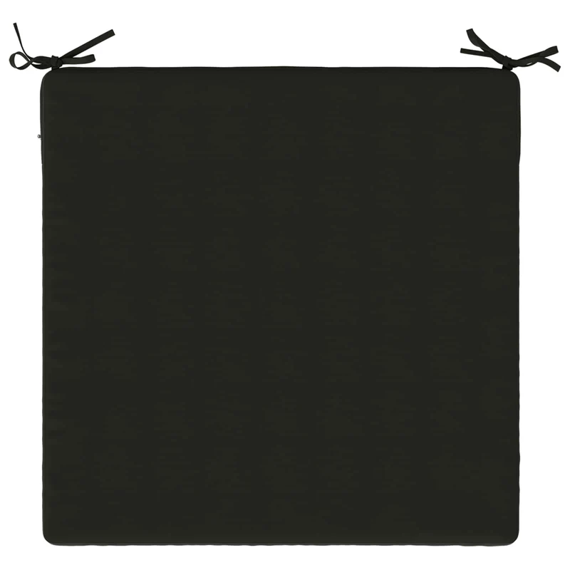 Seat Cushions SOEST 4 pcs 100% Polyester Black 70 x 70 x 3 cm