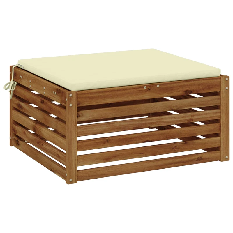 Seat Cushions SOEST 100% Polyester Cream 70 x 70 x 3 cm