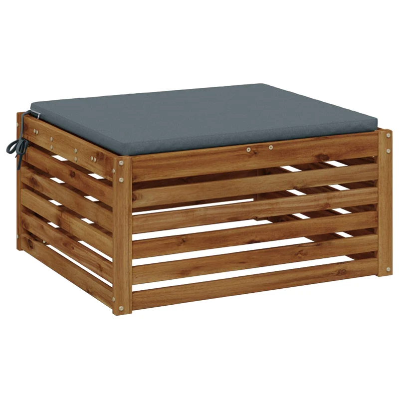 Seat Cushions SOEST 100% Polyester Blue 60 x 60 x 3 cm