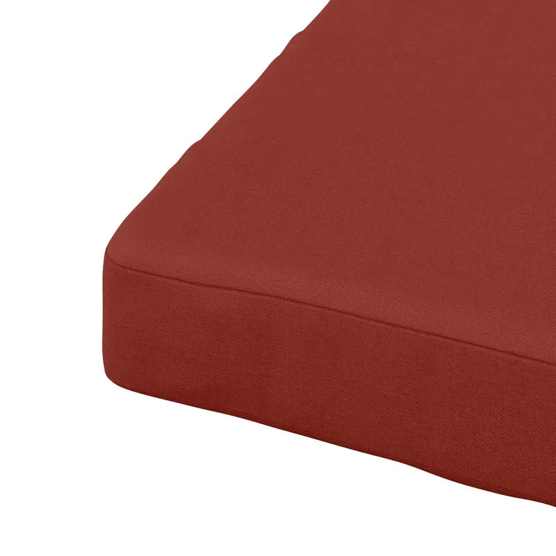 Seat Cushions SOEST 4 pcs 100% Polyester Red 60 x 60 x 3 cm