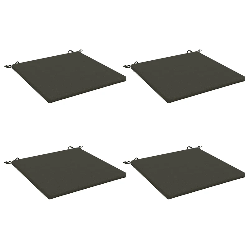 Seat Cushions SOEST 4 pcs 100% Polyester Anthracite