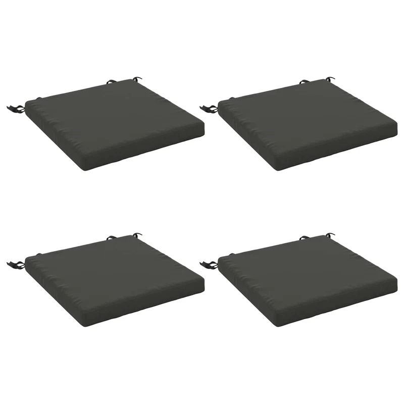 Seat Cushions SOEST 4 pcs 100% Polyester Anthracite