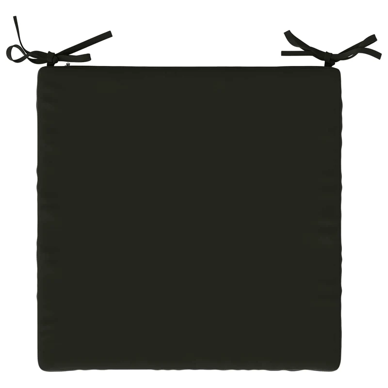 Seat Cushions SOEST 4 pcs 100% Polyester Black 50 x 50 x 5 cm