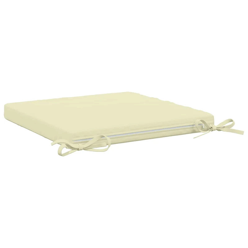 Seat Cushions SOEST 4 pcs 100% Polyester Cream 50 x 50 x 5 cm
