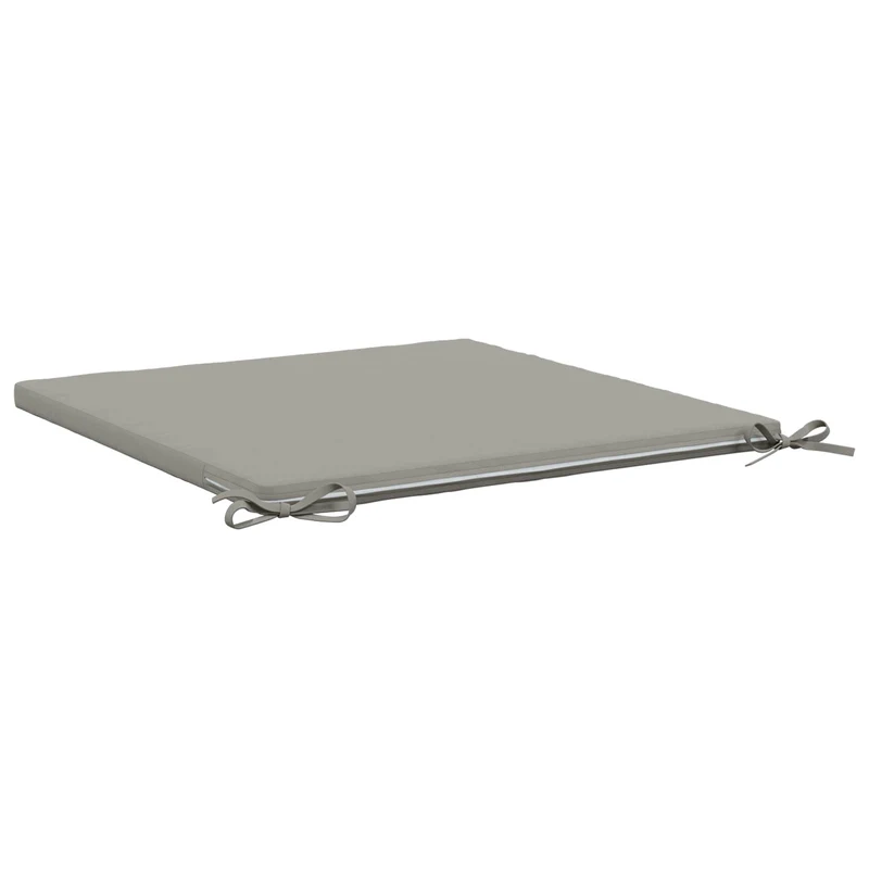 Seat Cushions SOEST 4 pcs 100% Polyester Grey 70 x 70 x 3 cm