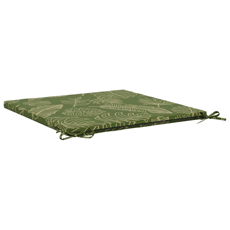 Seat Cushions SOEST 100% Polyester Leaf Design 70 x 70 x 3 cm