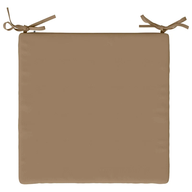 Seat Cushions SOEST 4 pcs 100% Polyester Taupe 40 x 40 x 3 cm