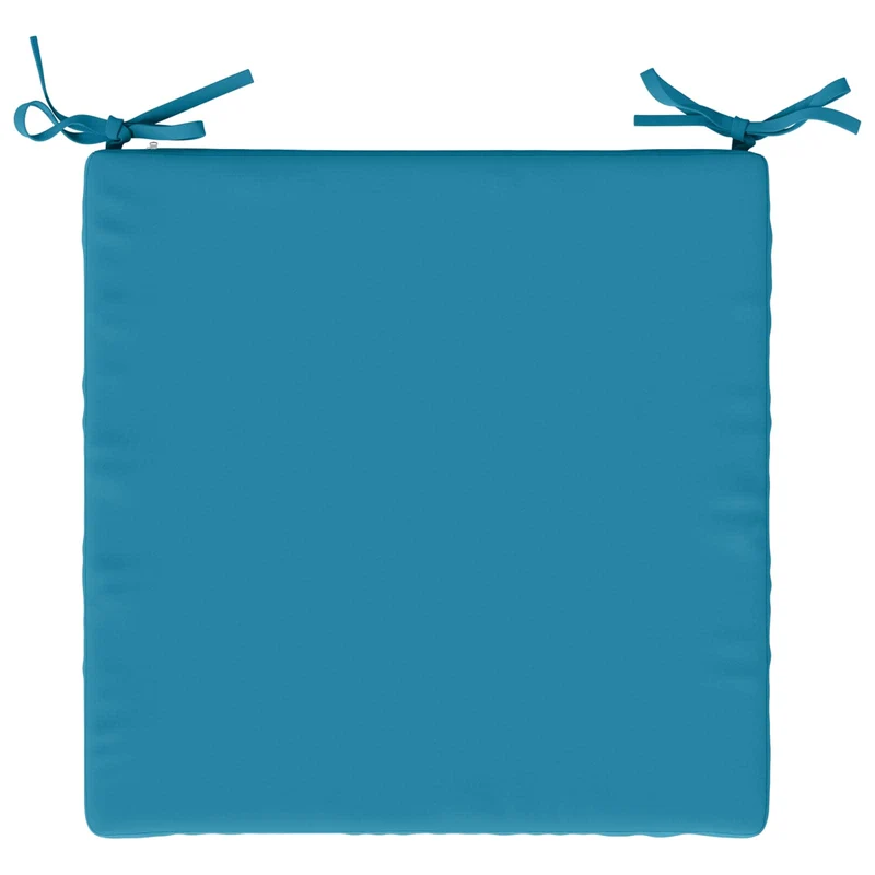 Seat Cushions SOEST 4 pcs 100% Polyester Light Blue