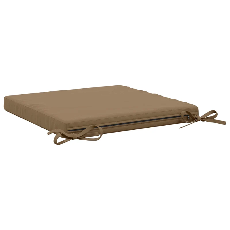 Seat Cushions SOEST 4 pcs 100% Polyester Taupe 50 x 50 x 5 cm