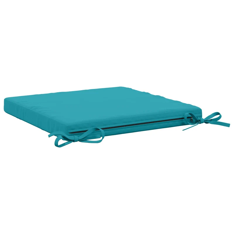 Seat Cushions SOEST 4 pcs 100% Polyester Turquoise