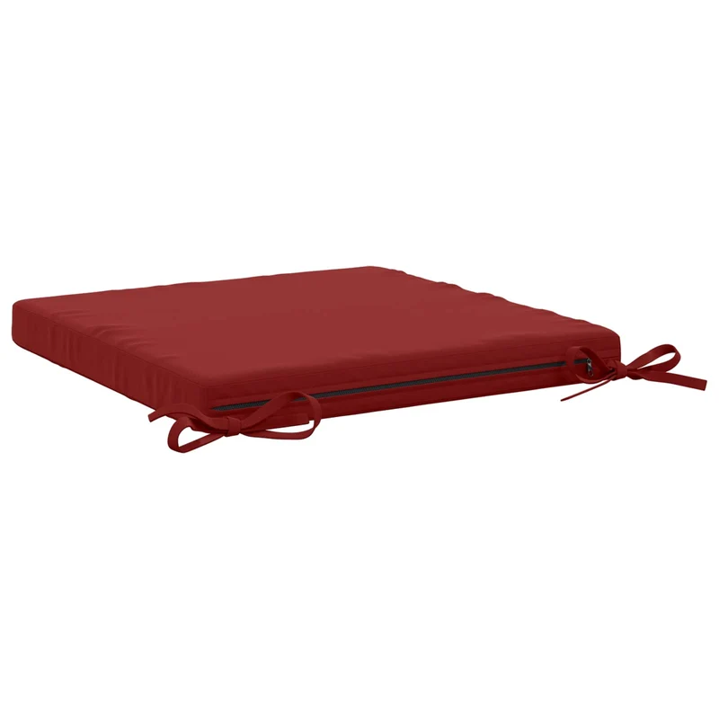 Seat Cushions SOEST 4 pcs 100% Polyester Wine Red