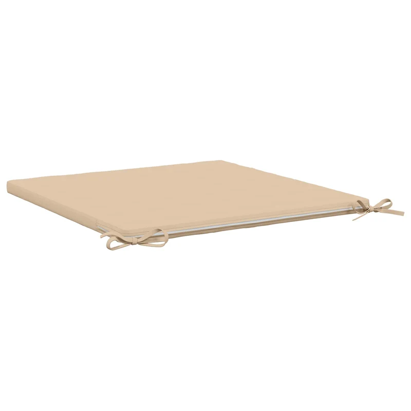 Seat Cushions SOEST 4 pcs 100% Polyester Cream 60 x 60 x 3 cm