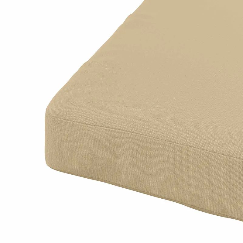 Seat Cushions SOEST 100% Polyester Beige 60 x 60 x 3 cm