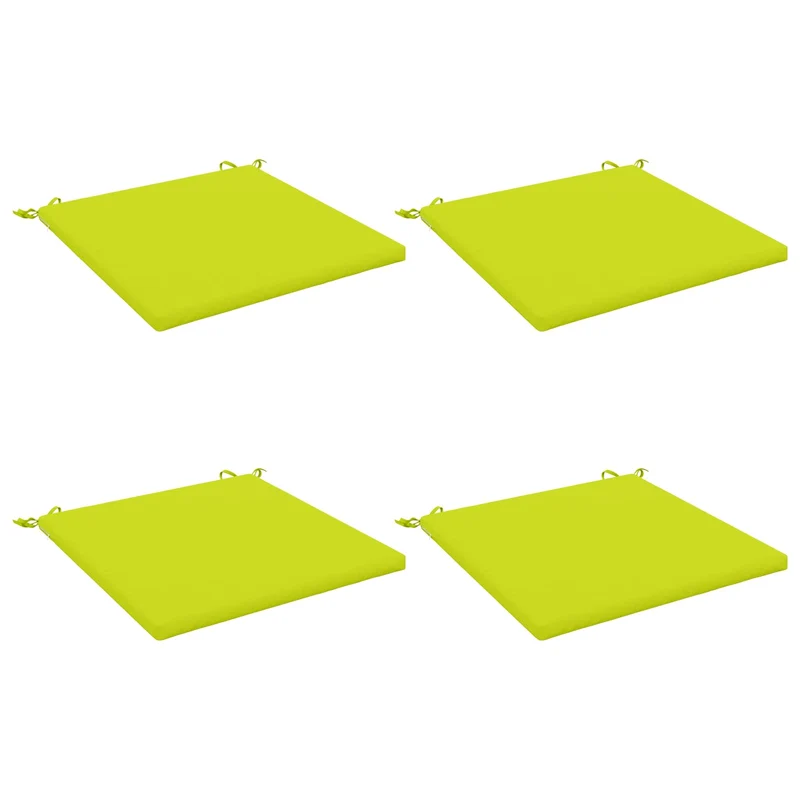 Seat Cushions SOEST 4 pcs 100% Polyester Bright Green