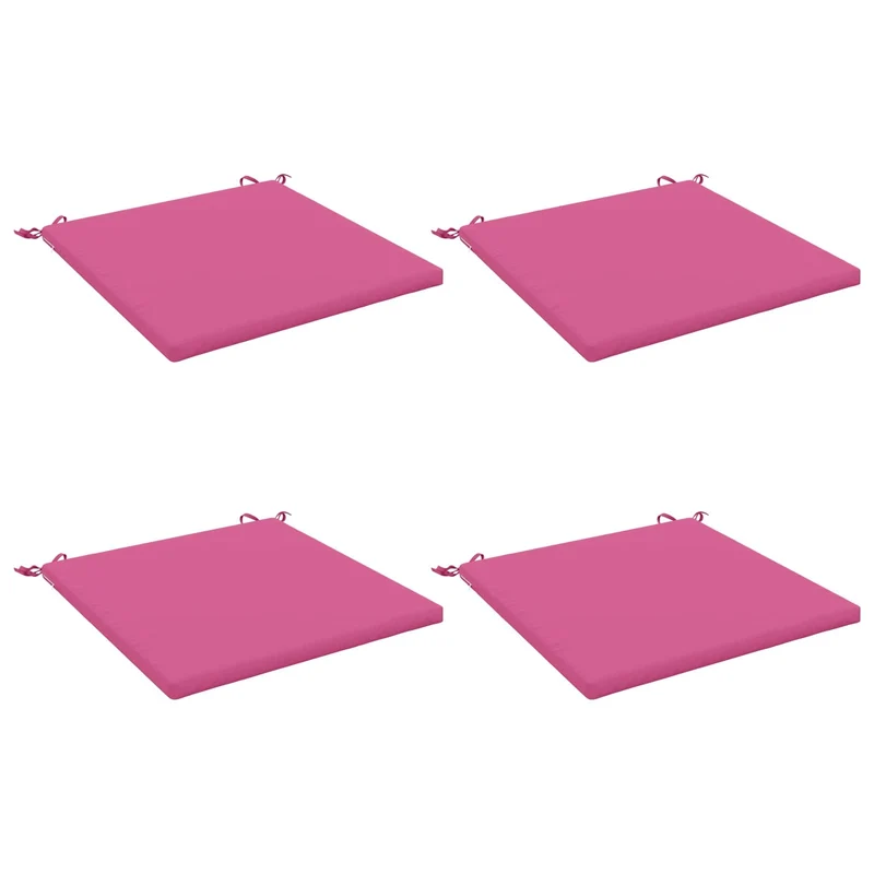 Seat Cushions SOEST 4 pcs 100% Polyester Pink 70 x 70 x 3 cm