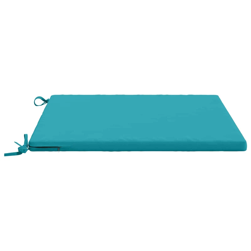 Seat Cushions SOEST 100% Polyester Turquoise 70 x 70 x 3 cm