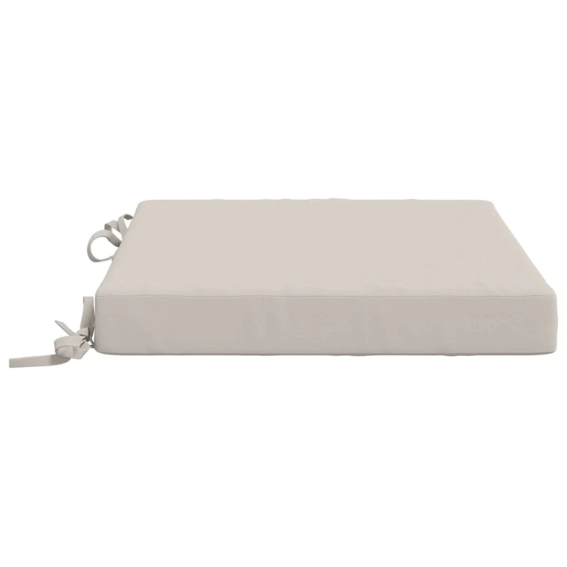 Seat Cushions SOEST 4 pcs 100% Polyester White 50 x 50 x 7 cm