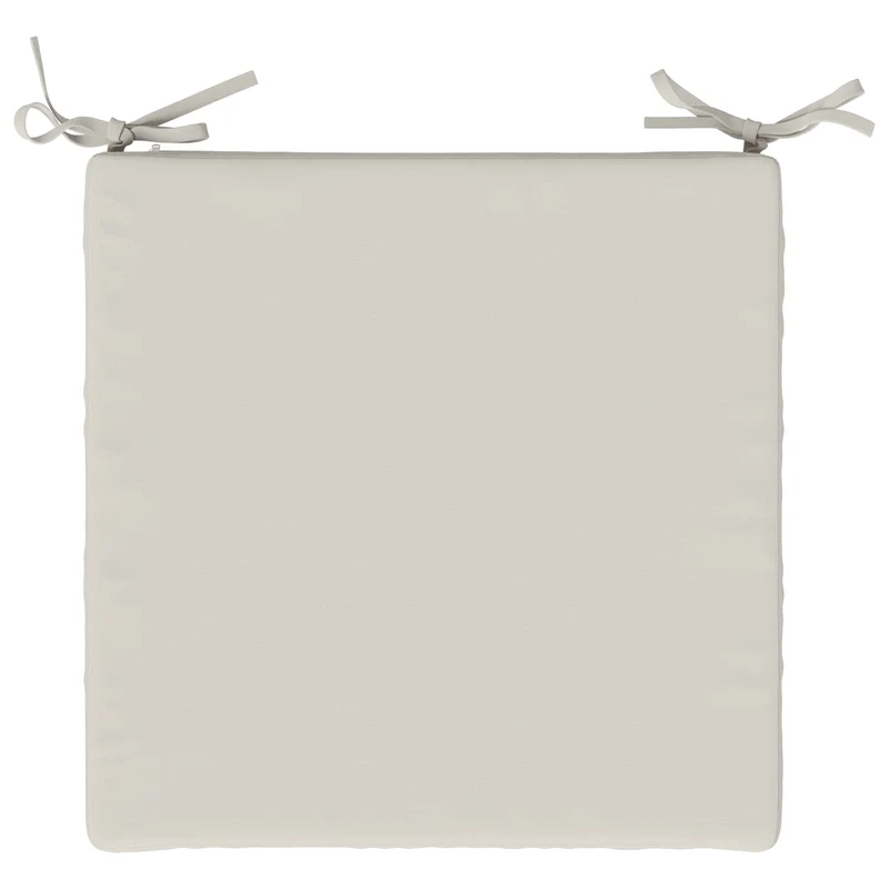 Seat Cushions SOEST 4 pcs 100% Polyester White 50 x 50 x 7 cm