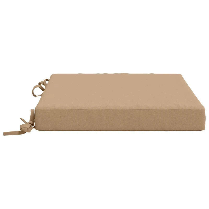 Seat Cushions SOEST 4 pcs 100% Polyester Sand 50 x 50 x 7 cm