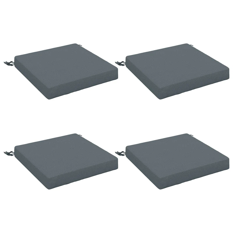 Seat Cushions SOEST 4 pcs 100% Polyester Blue 50 x 50 x 7 cm