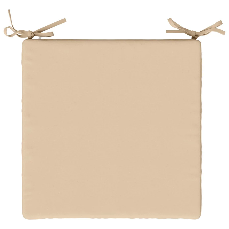 Seat Cushions SOEST 4 pcs 100% Polyester Cream 50 x 50 x 7 cm