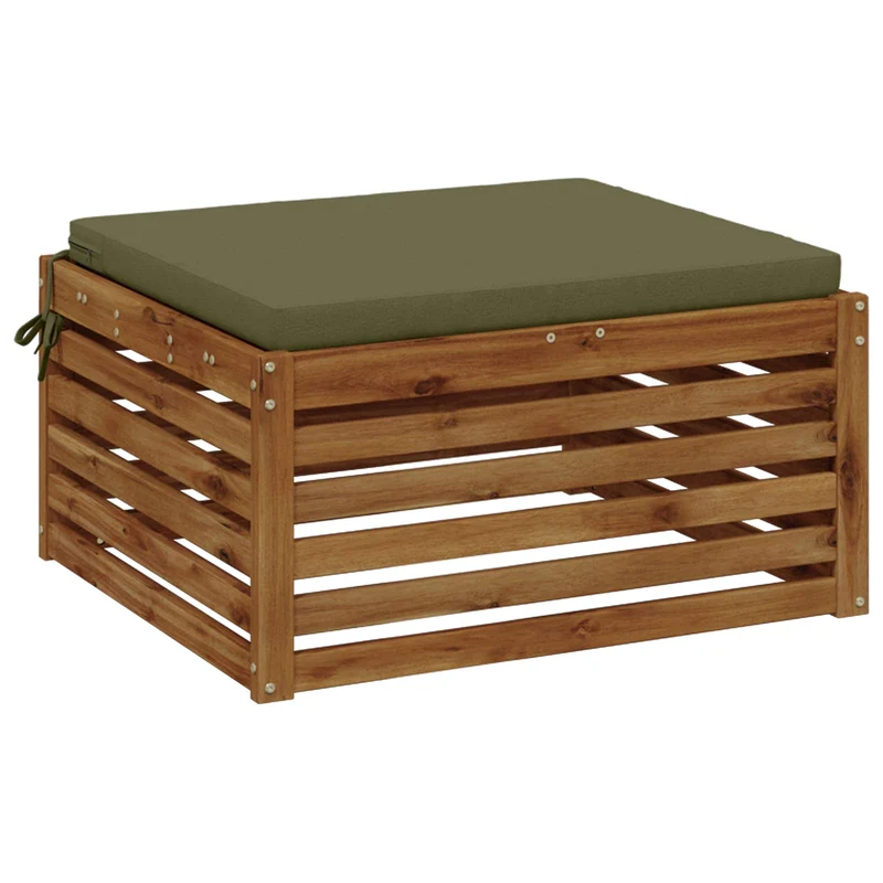 Seat Cushions SOEST 100% Polyester Olive Green 70 x 70 x 5 cm