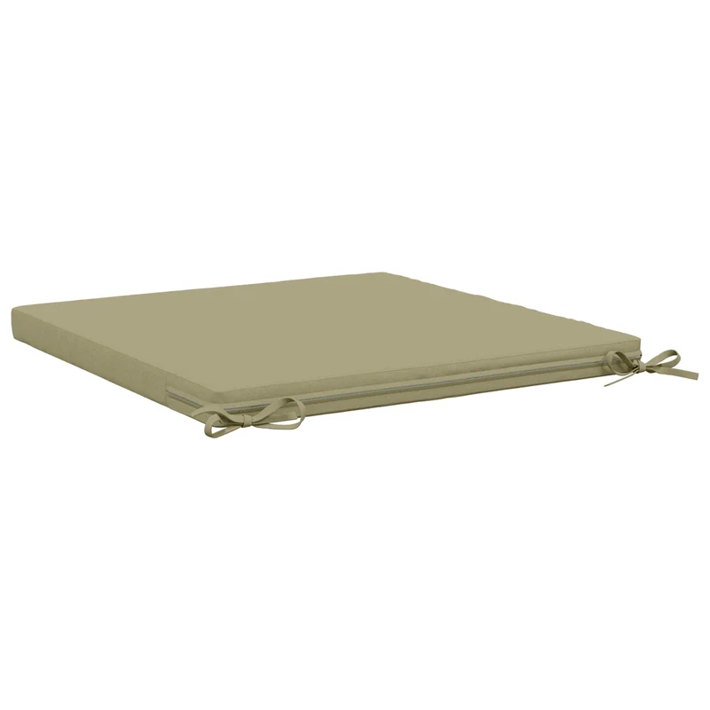 Seat Cushions SOEST 100% Polyester Light Green 70 x 70 x 5 cm