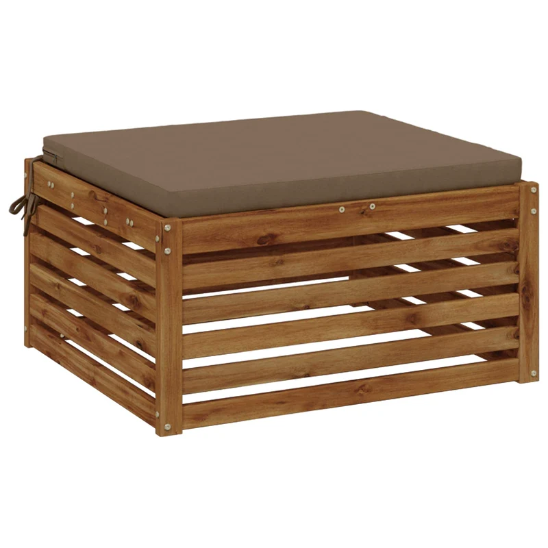 Seat Cushions SOEST 100% Polyester Taupe 70 x 70 x 5 cm