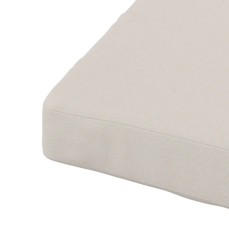 Seat Cushions SOEST 4 pcs 100% Polyester White 70 x 70 x 5 cm