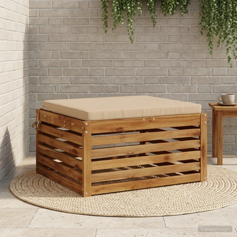 Seat Cushions SOEST 100% Polyester Sand 70 x 70 x 5 cm
