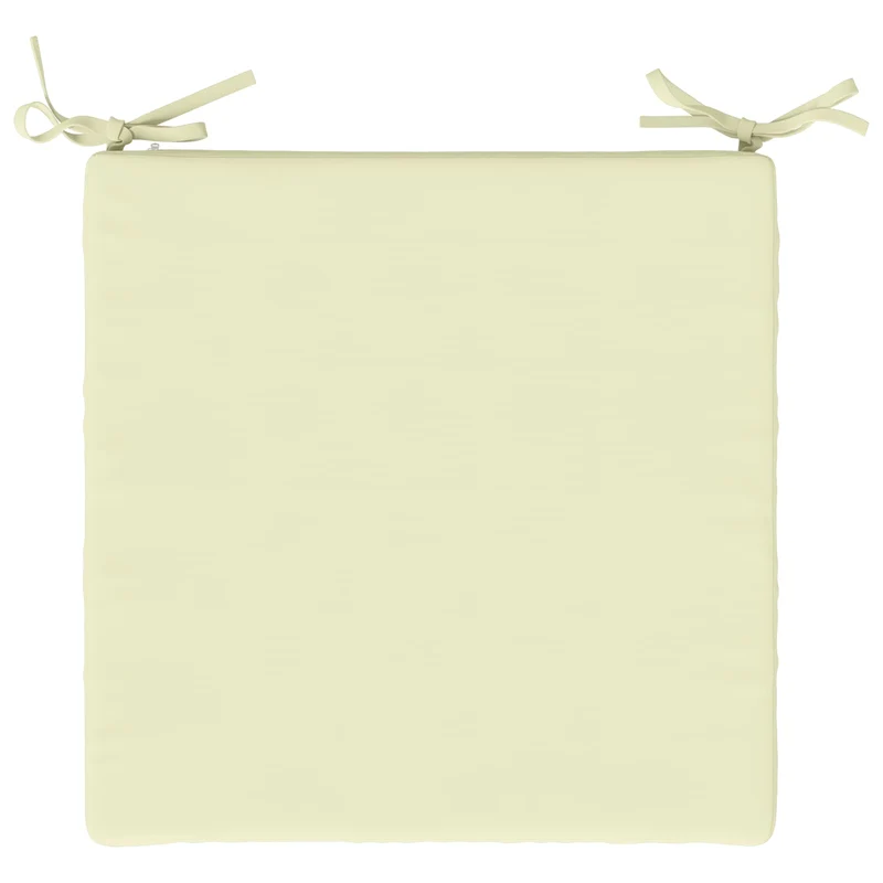 Seat Cushions SOEST 4 pcs 100% Polyester Cream 50 x 50 x 7 cm