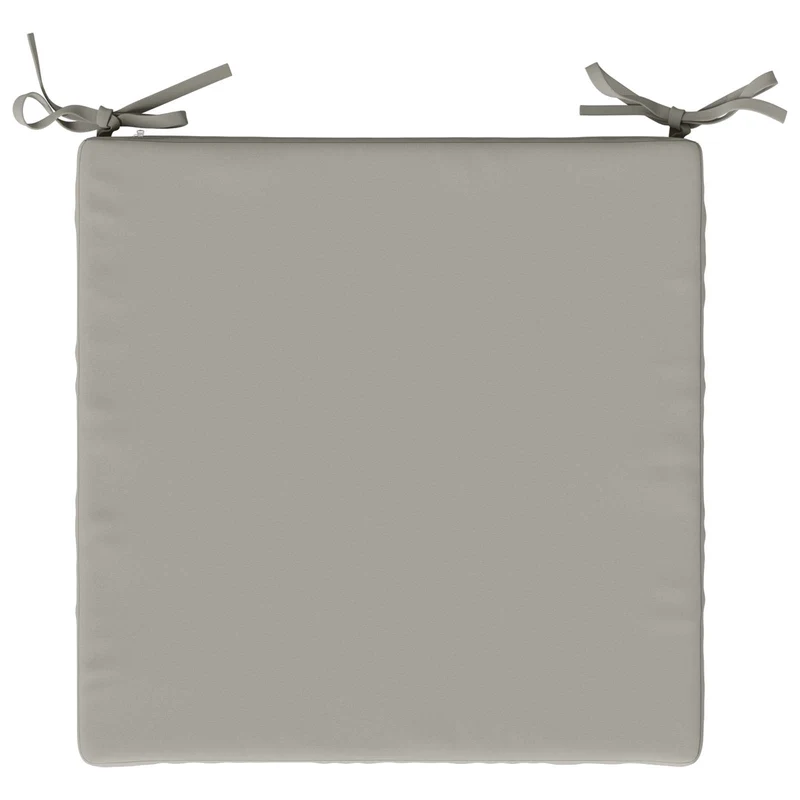 Seat Cushions SOEST 4 pcs 100% Polyester Grey 50 x 50 x 7 cm