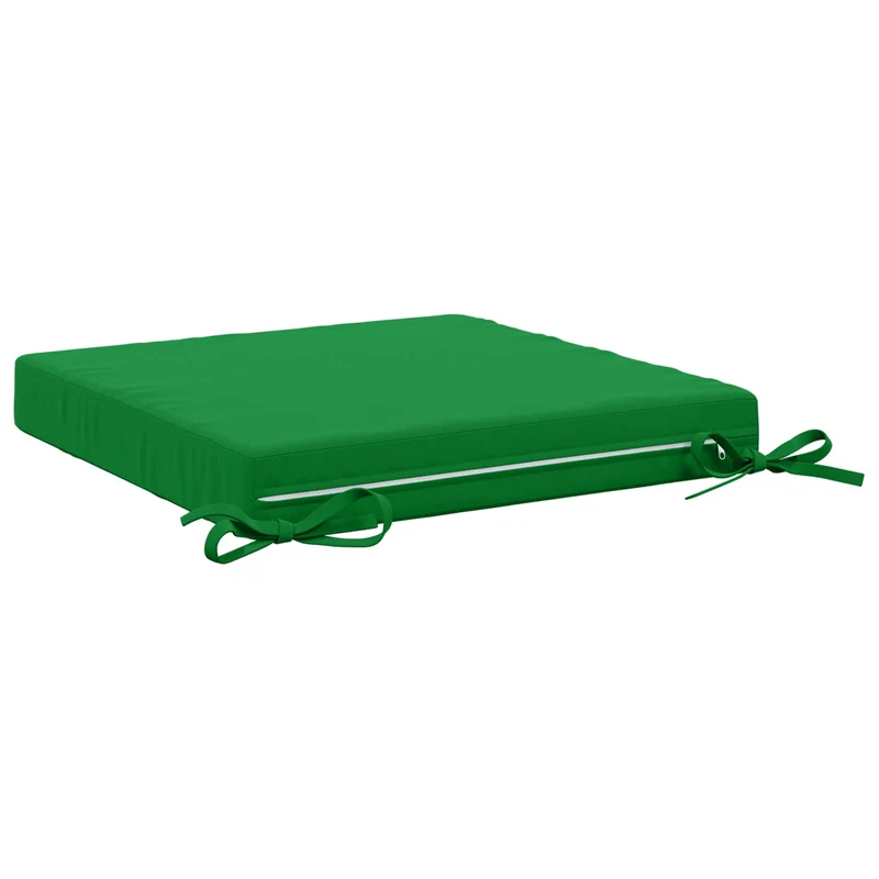 Seat Cushions SOEST 4 pcs 100% Polyester Green 50 x 50 x 7 cm
