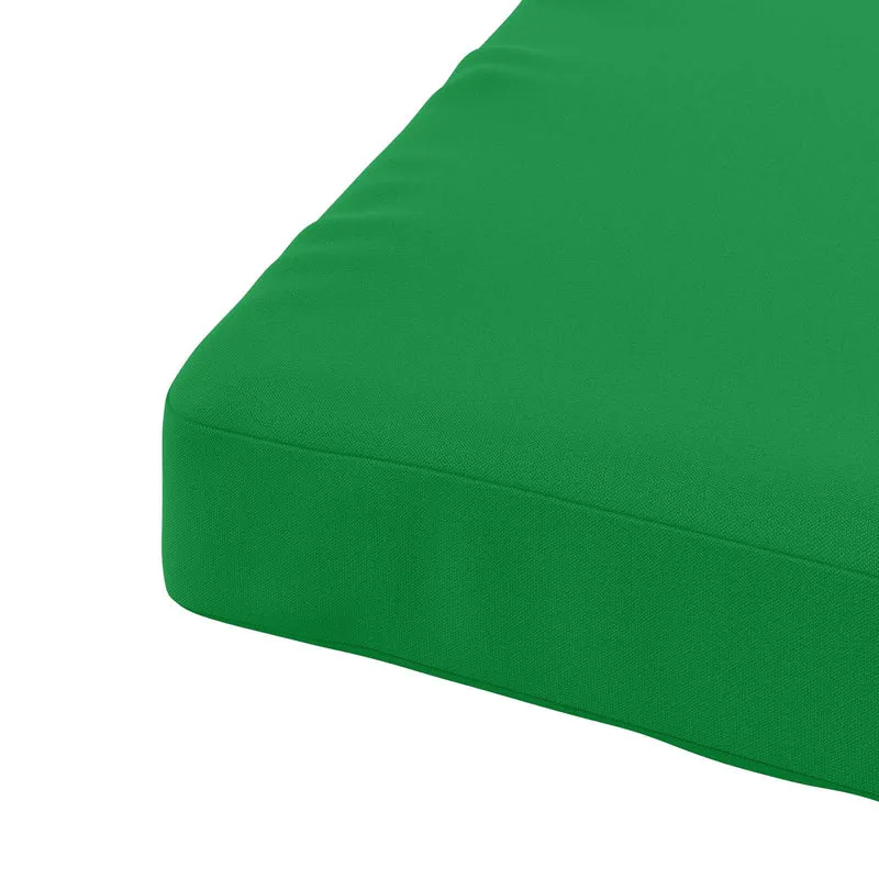 Seat Cushions SOEST 4 pcs 100% Polyester Green 50 x 50 x 7 cm