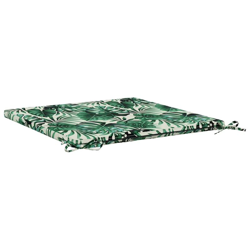 Seat Cushions SOEST 100% Polyester Leaf Pattern 60 x 60 x 3 cm