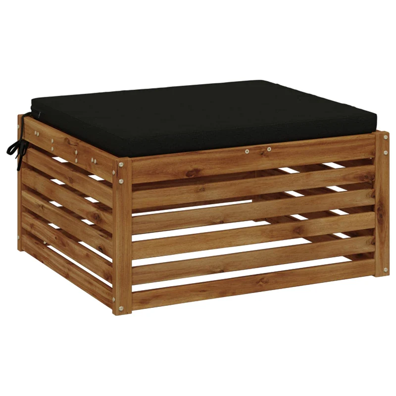 Seat Cushions SOEST 100% Polyester Black 70 x 70 x 5 cm