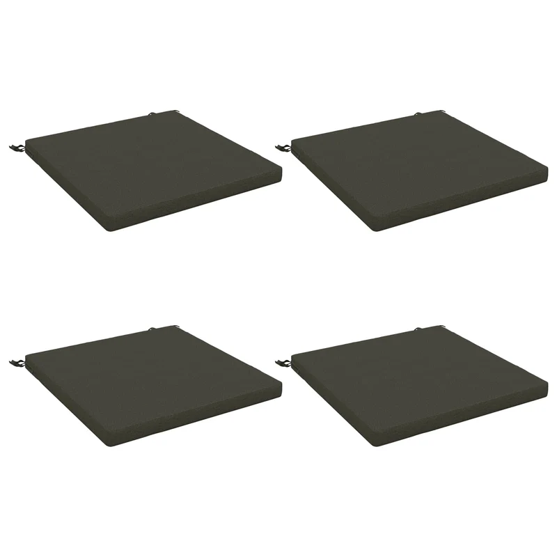 Seat Cushions SOEST 4 pcs 100% Polyester Anthracite