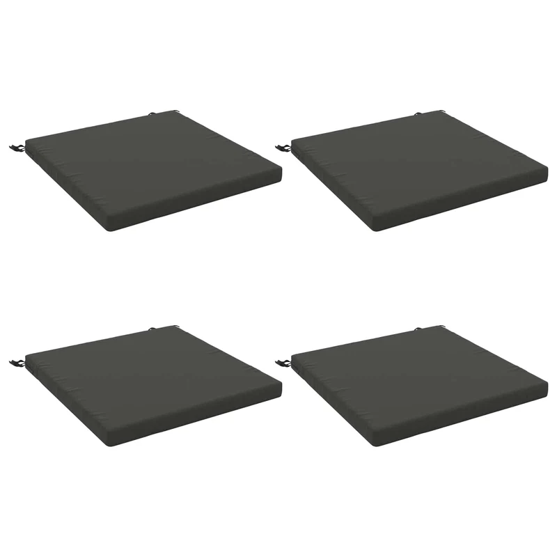 Seat Cushions SOEST 4 pcs 100% Polyester Anthracite
