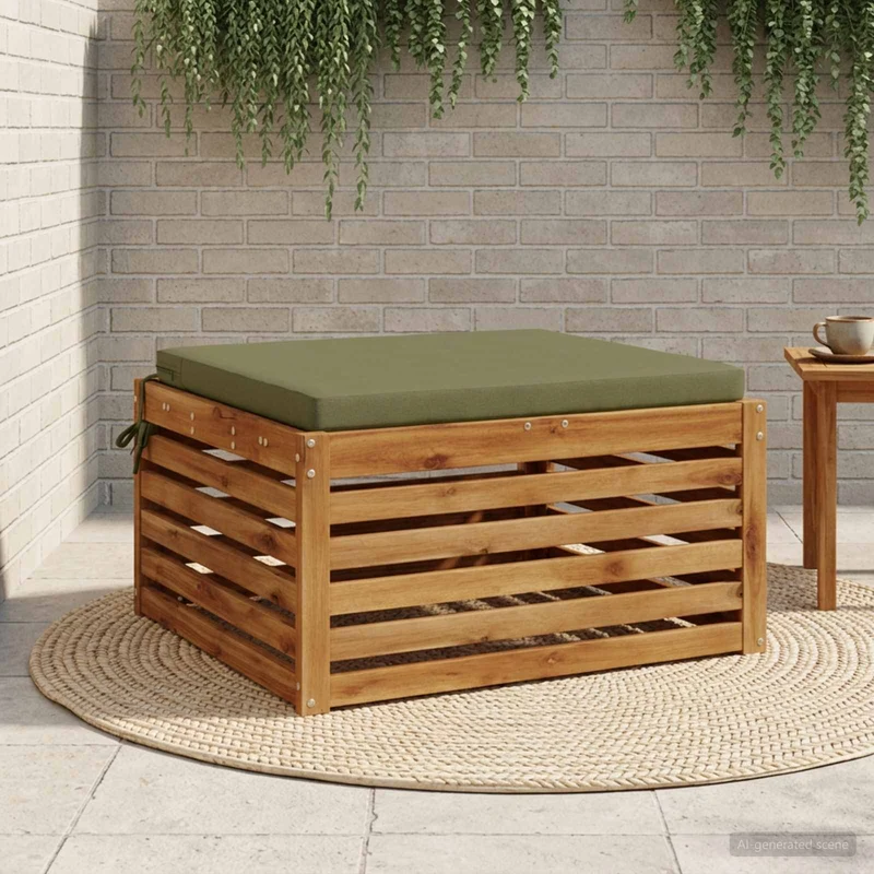 Seat Cushions SOEST 100% Polyester Olive Green 60 x 60 x 5 cm