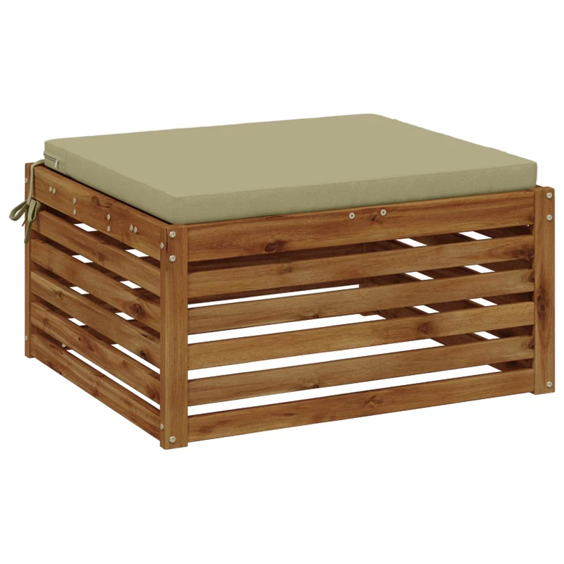 Seat Cushions SOEST 100% Polyester Light Green 60 x 60 x 5 cm