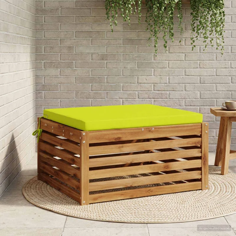 Seat Cushions SOEST 100% Polyester Bright Green 70 x 70 x 5 cm