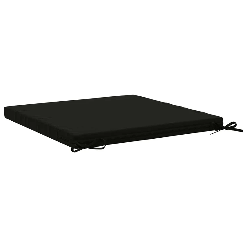 Seat Cushions SOEST 100% Polyester Black 70 x 70 x 5 cm