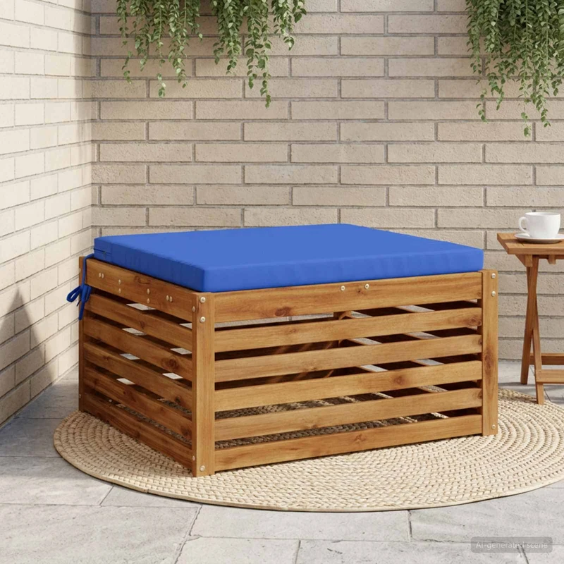 Seat Cushions SOEST 100% Polyester Royal Blue 70 x 70 x 5 cm